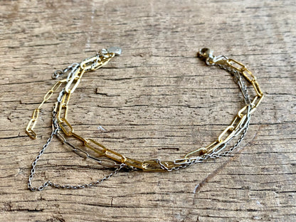 Tangled Mixed Chain Bracelet
