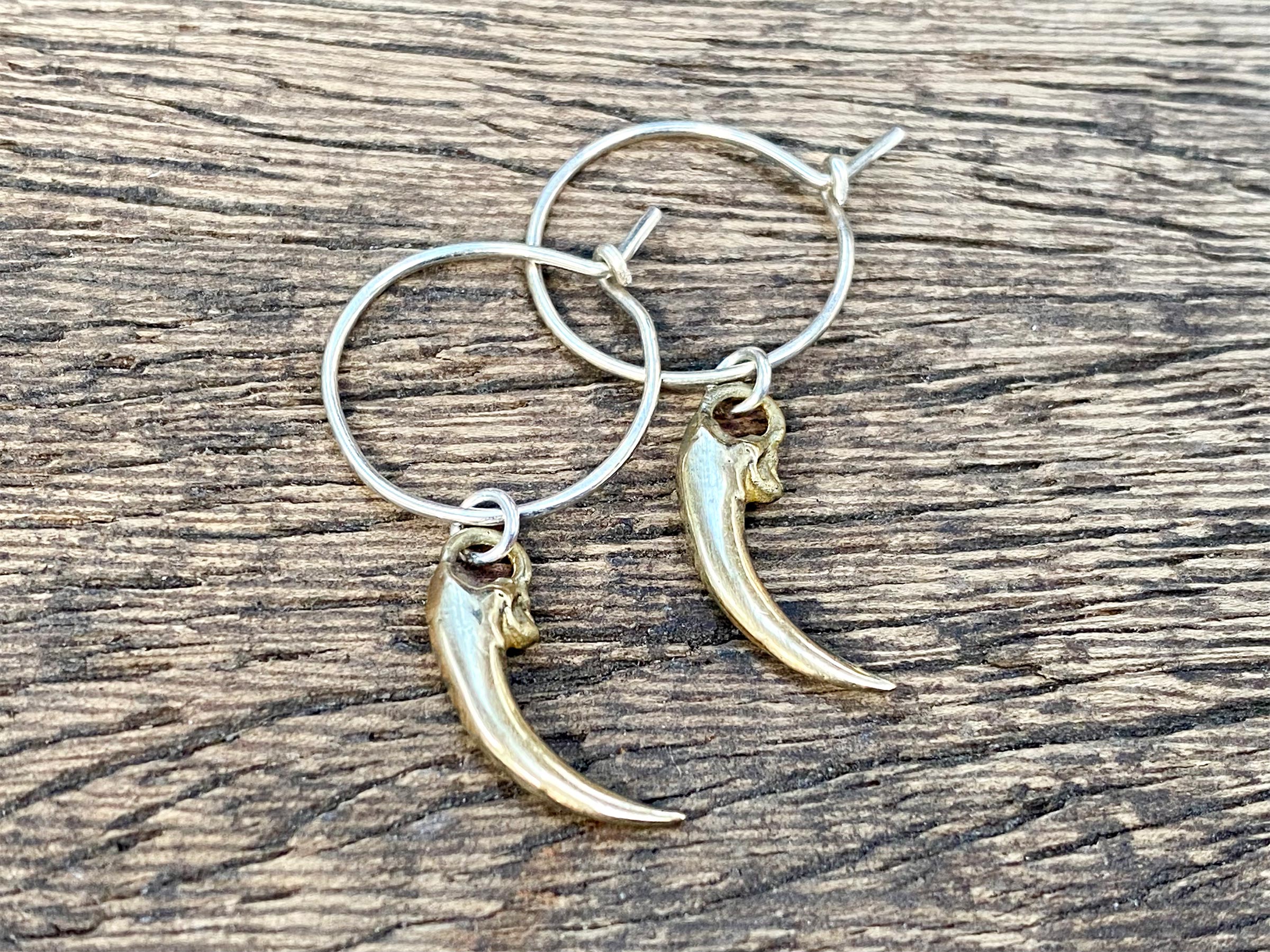 Owl Claw Hoop Earrings