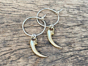 Owl Claw Hoop Earrings