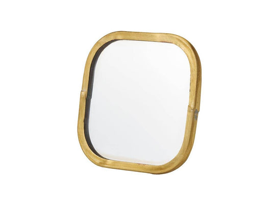 Brass Framed Travel Mirror