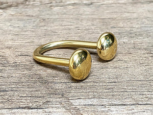 Brass U Keyring
