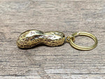 Load image into Gallery viewer, Brass Peanut Keyring
