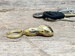 Load image into Gallery viewer, Brass Peanut Keyring
