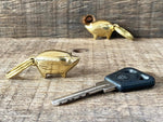 Load image into Gallery viewer, Brass Pig Keyring
