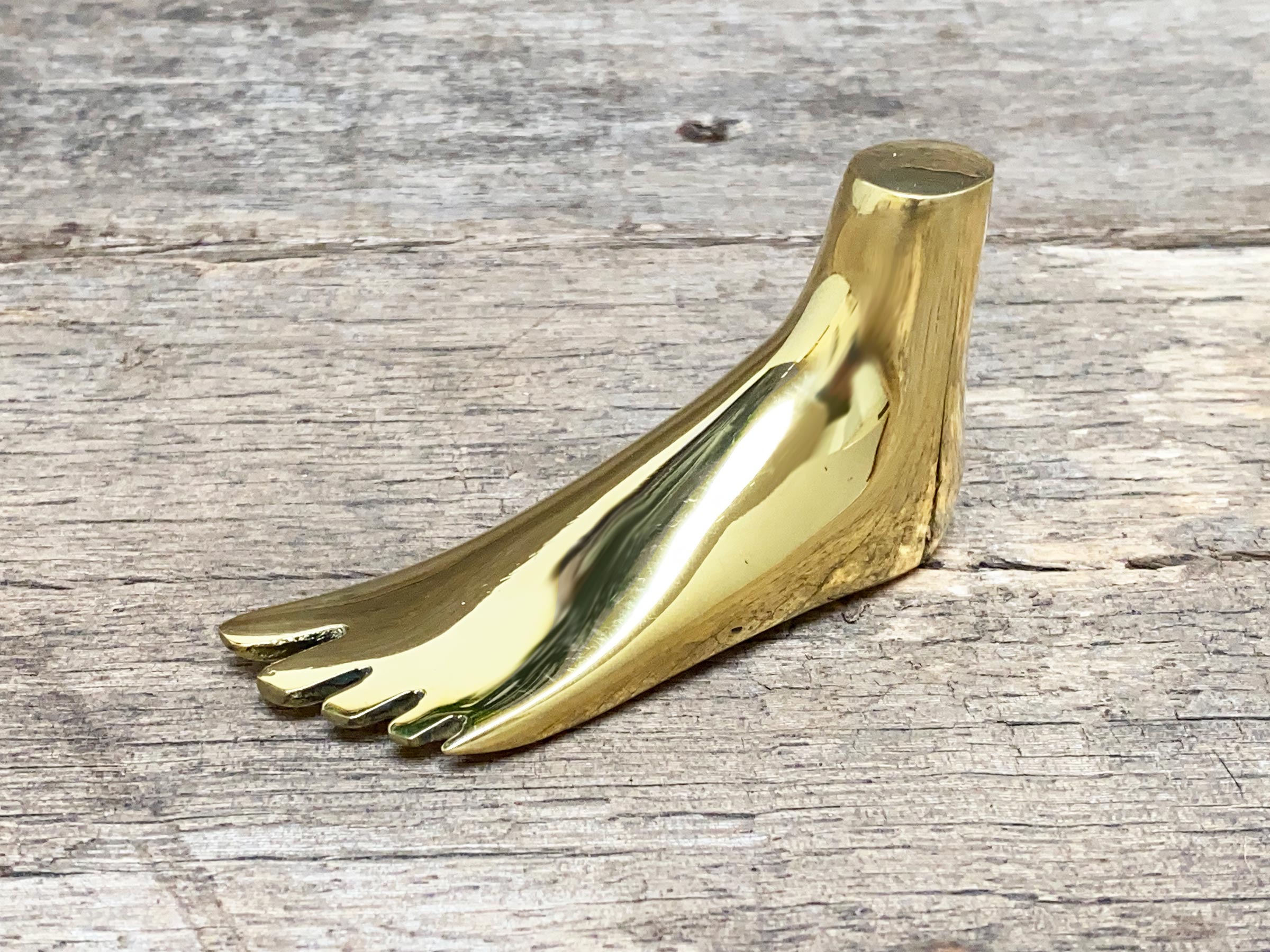 Brass Foot Paperweight