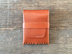 Flap Card Case Tan