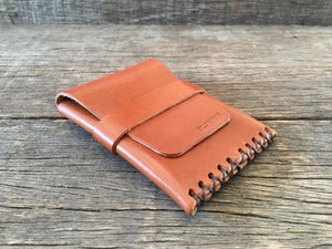 Flap Card Case Tan