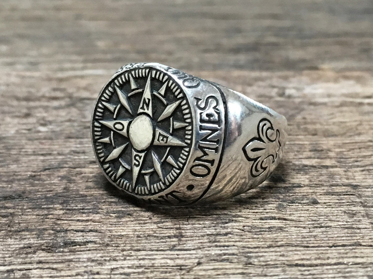 Compass Signet Ring