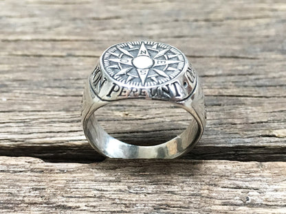 Compass Signet Ring