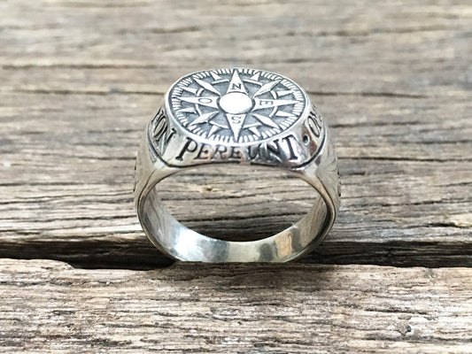 Compass Signet Ring