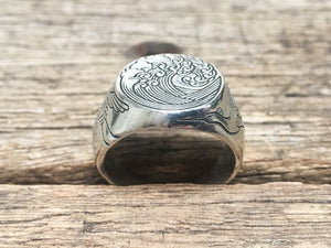 Great Wave Signet Ring