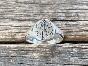 Memento Mori Signet Ring