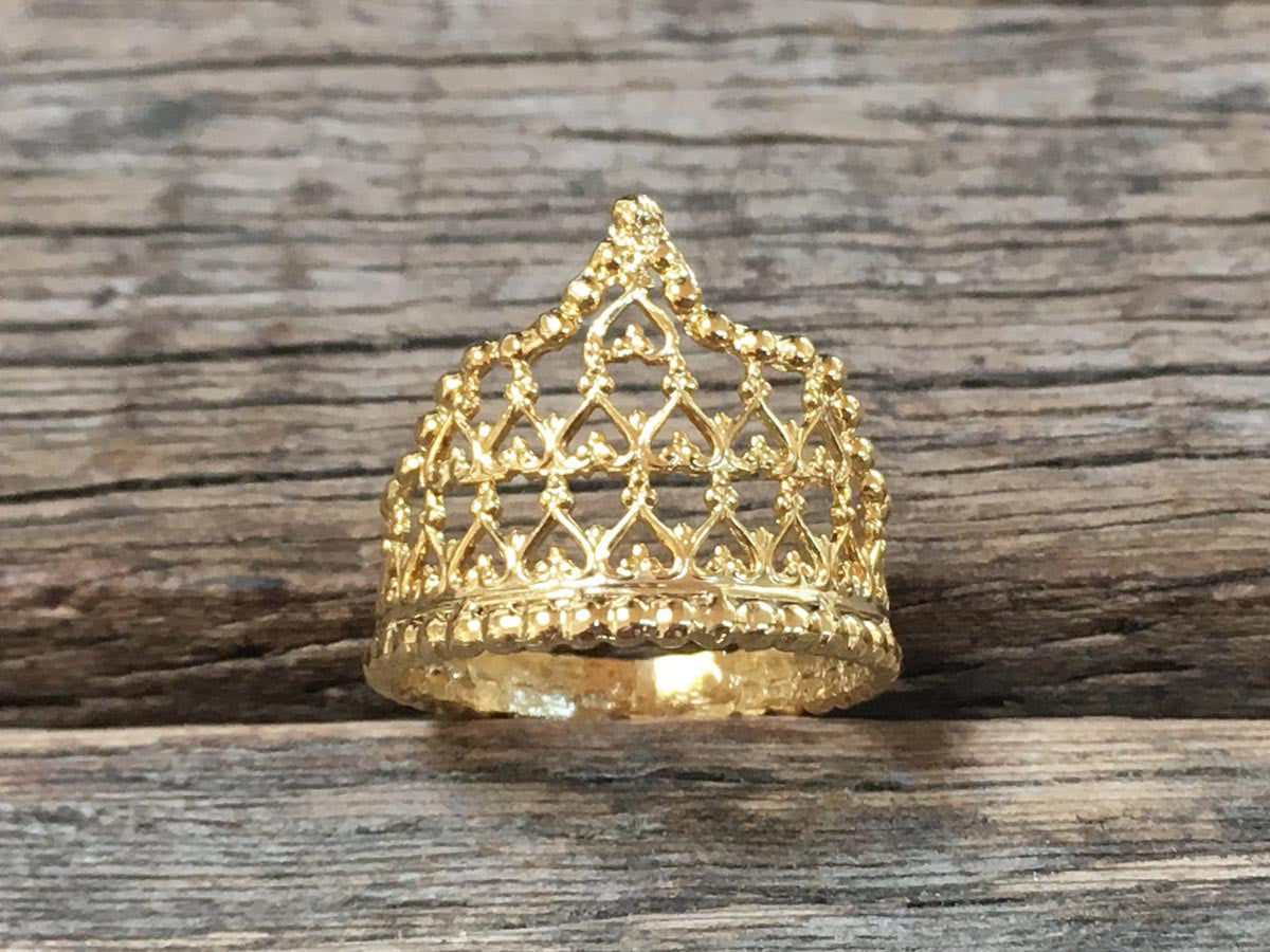 Filigree Crown Ring