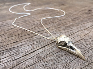 Raven skull deals pendant