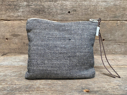 Zip Pouch Herringbone
