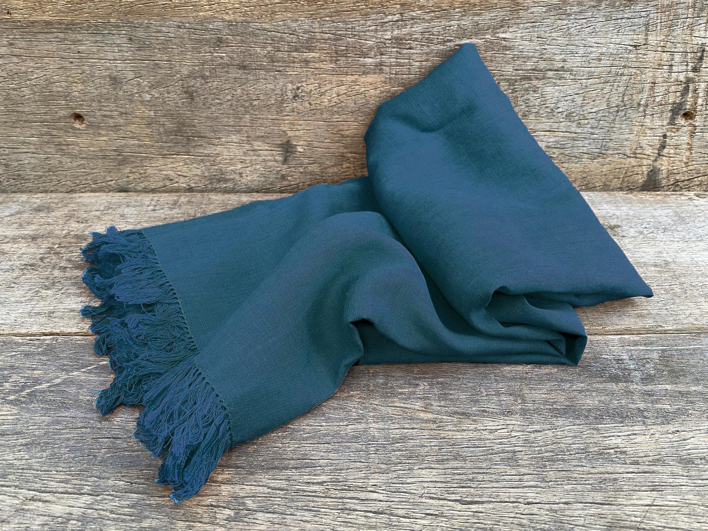 Linen Scarf Pervenche