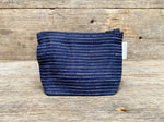 Load image into Gallery viewer, Zip Pouch Navy Stripes
