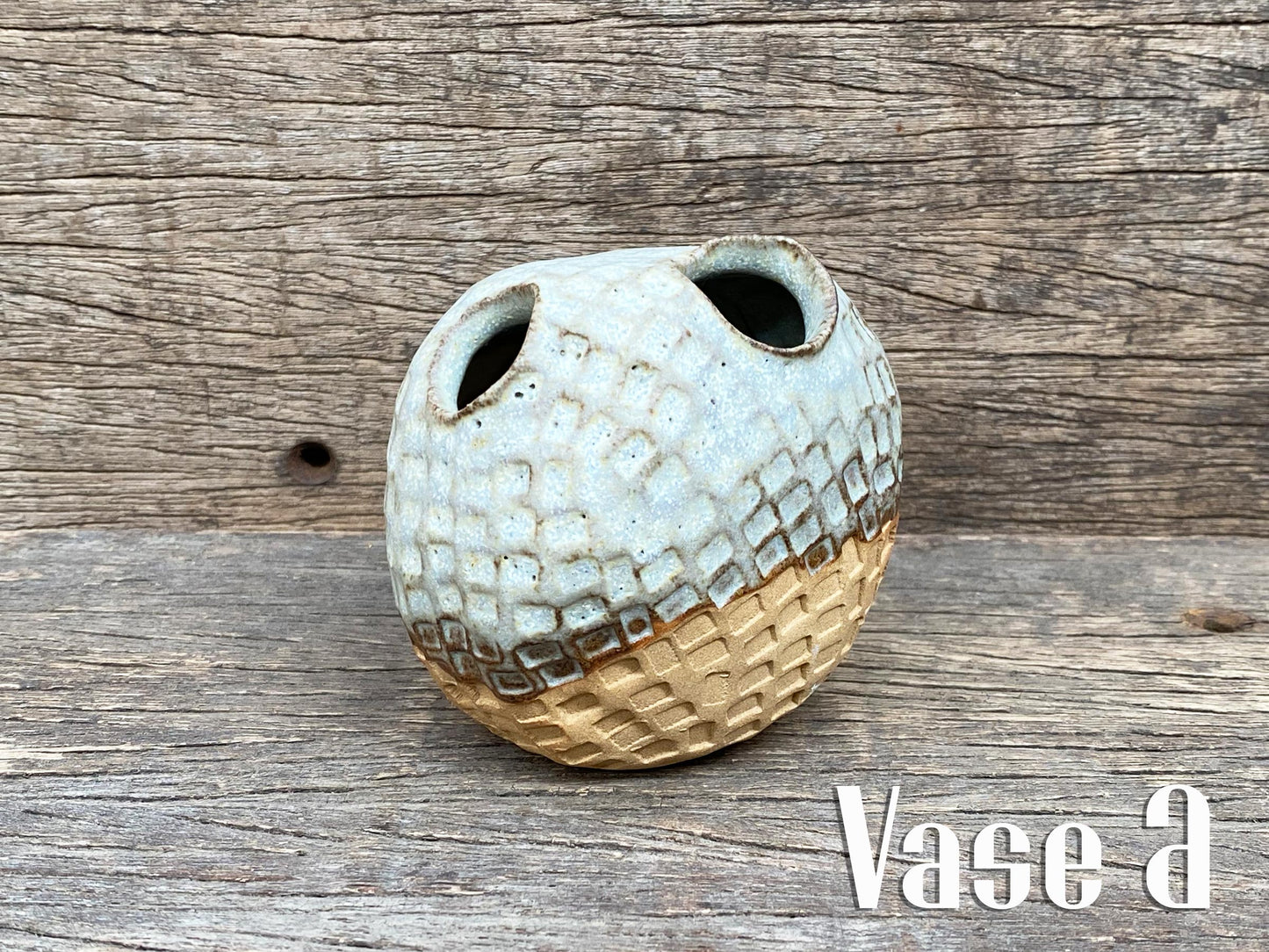 Stoneware Pinch Vase