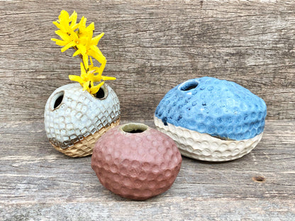 Stoneware Pinch Vase