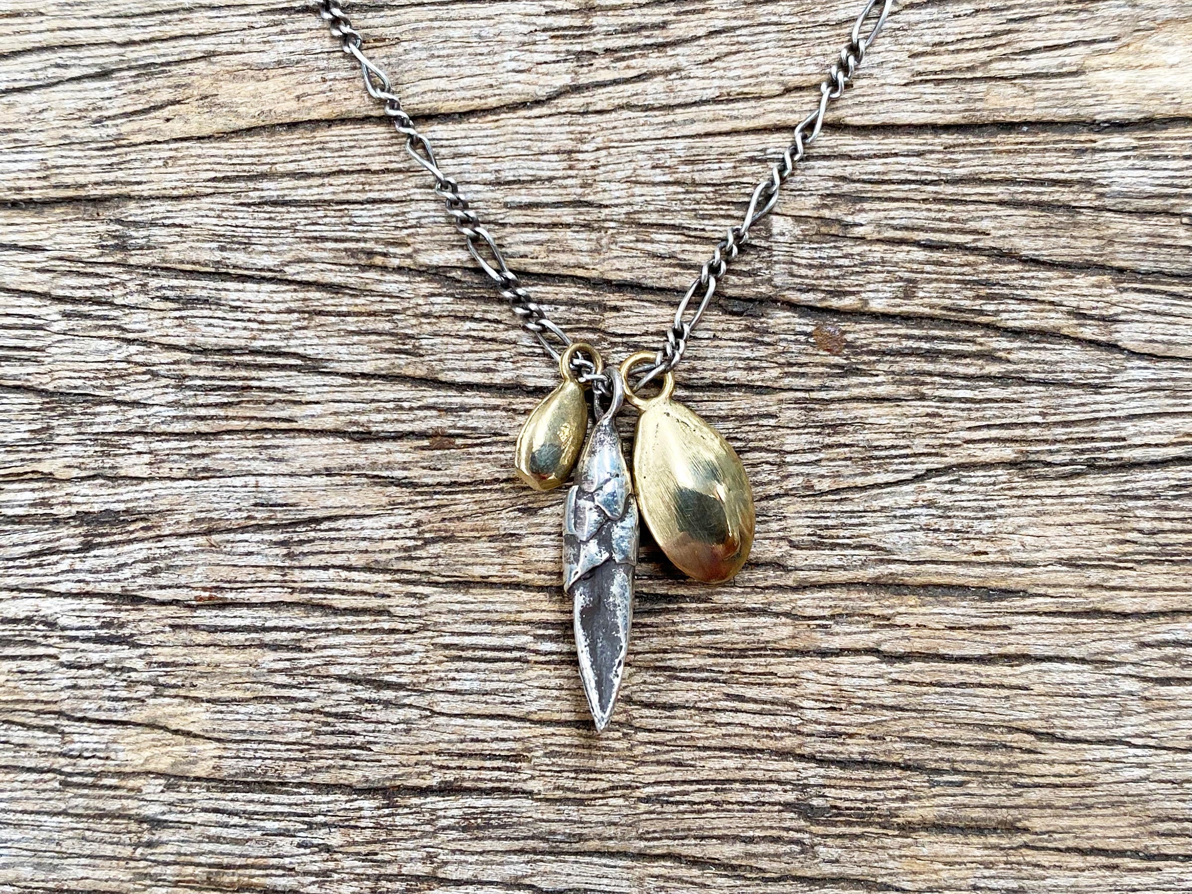 Bud & Seed Charm Necklace