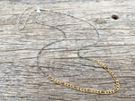 Load image into Gallery viewer, Mixed Figaro Thin Chain Necklace
