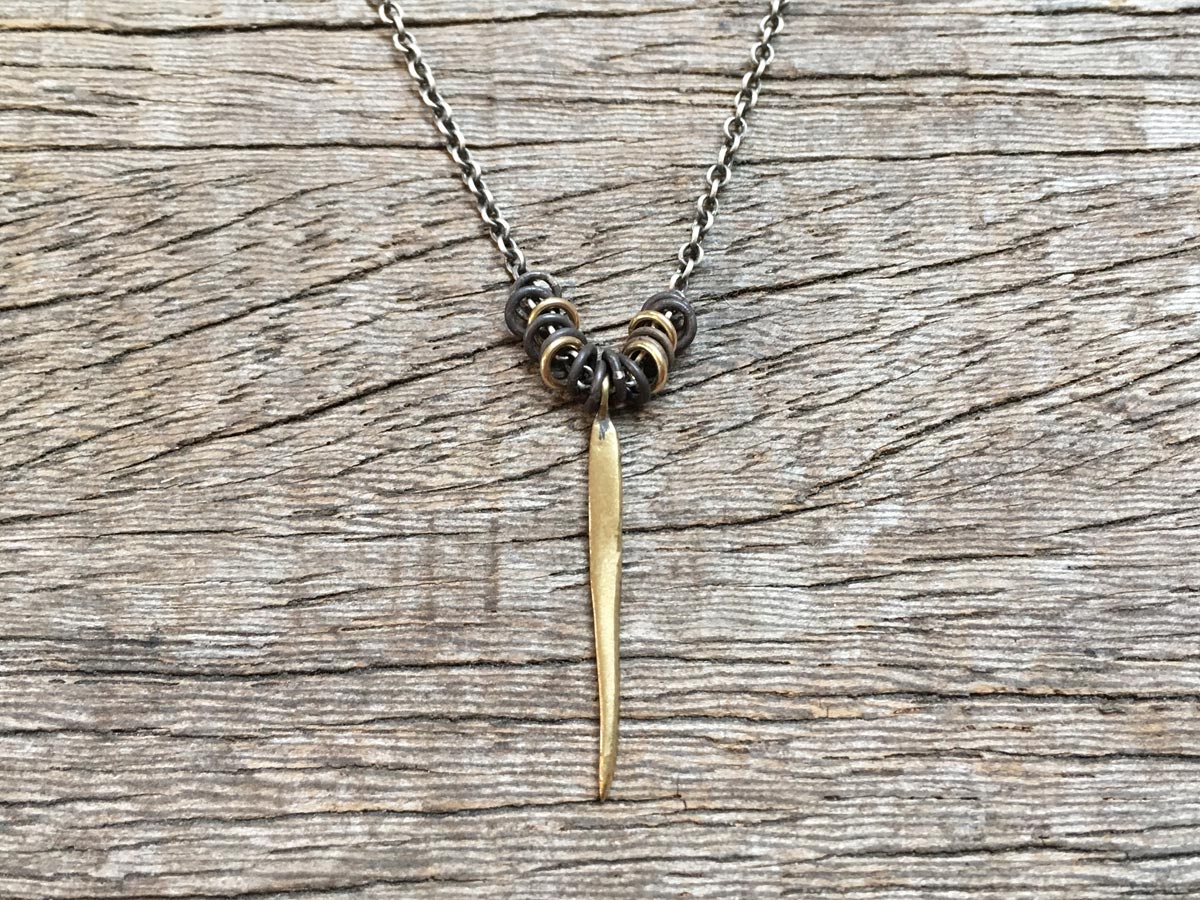 Spike & Ring Necklace