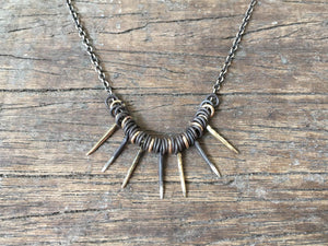 Spiked Ring Necklace