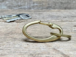 Load image into Gallery viewer, Brass Oval Key Karabiner
