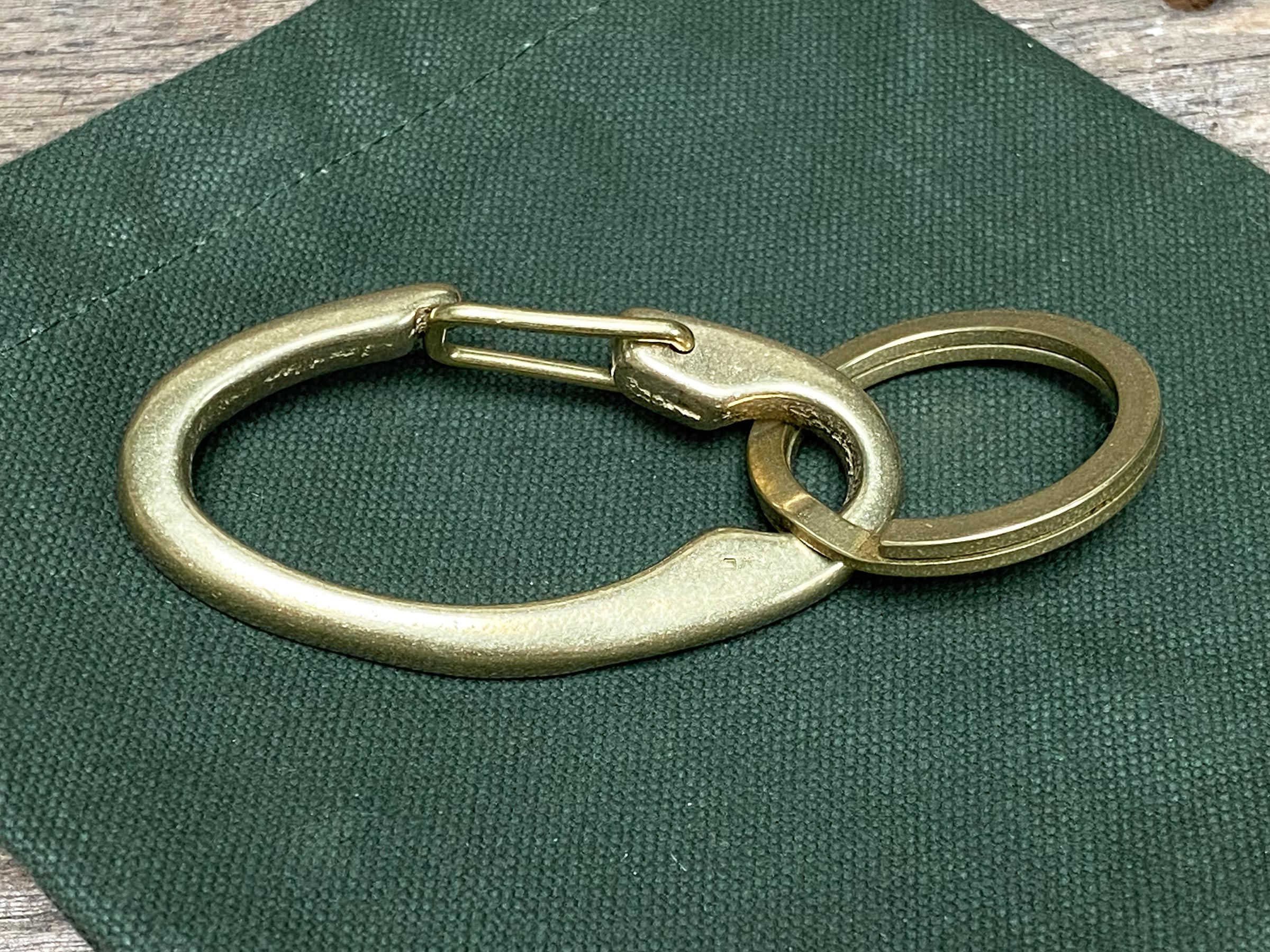 Brass Oval Key Karabiner