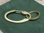 Load image into Gallery viewer, Brass Oval Key Karabiner
