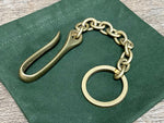 Load image into Gallery viewer, Brass Belt Hook Keychain
