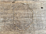 Load image into Gallery viewer, Hand-beaded Double Figaro Chain Necklace
