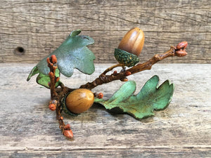 Acorn Twig with Leaves