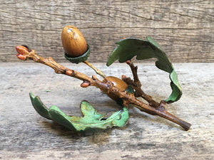Acorn Twig with Leaves