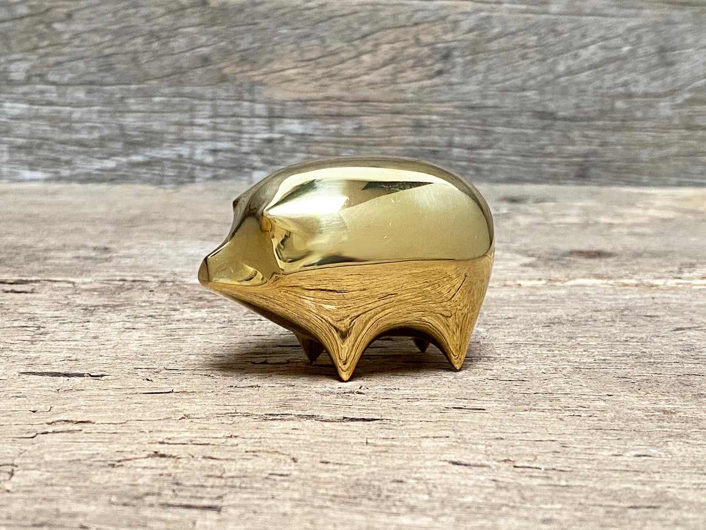 Brass Pig Paperweight