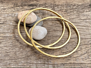 Hammered Bangle Set