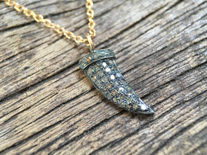 Pavé Tooth Pendant