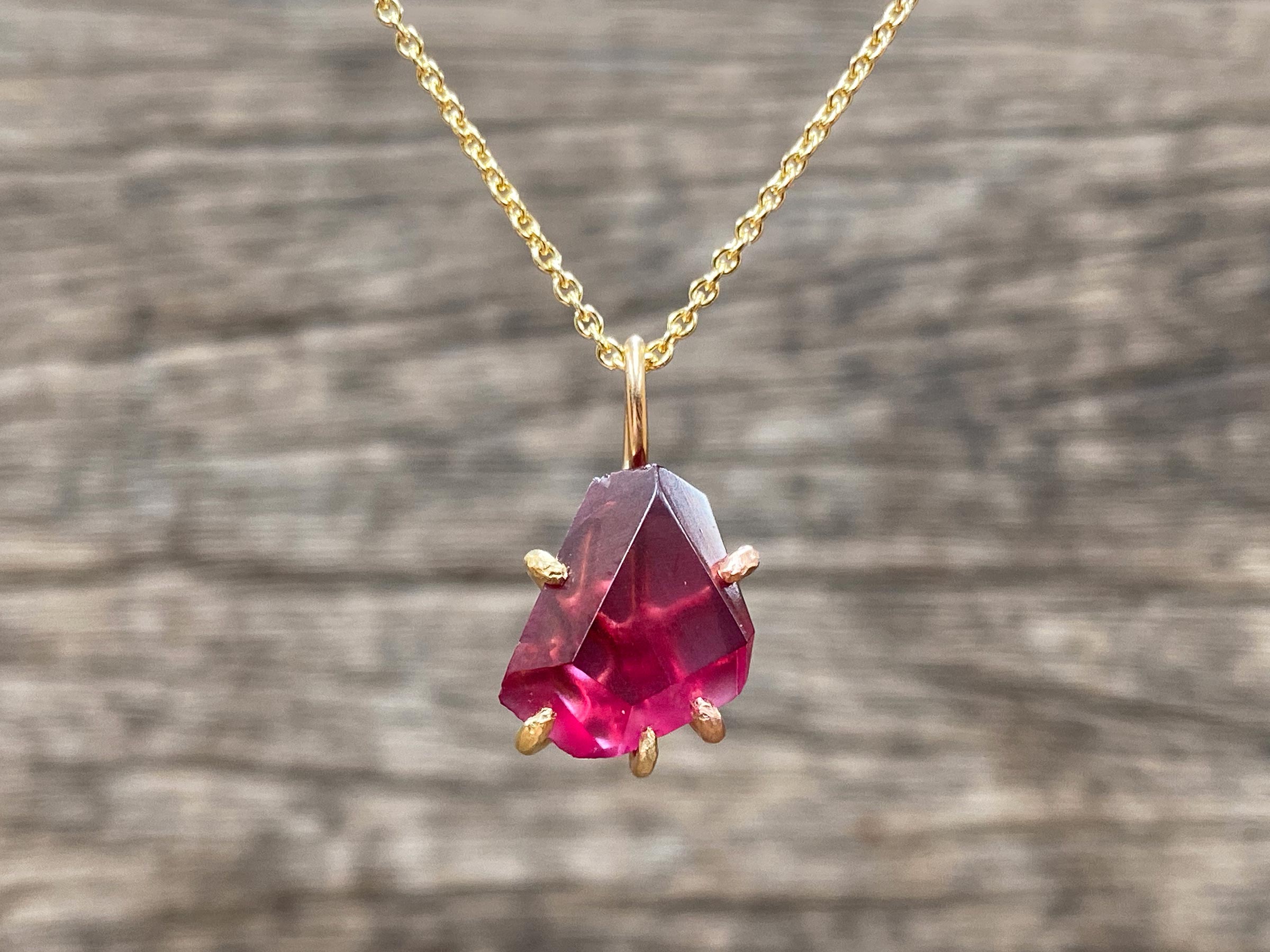 Malawi Garnet Pendant