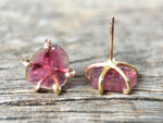Load image into Gallery viewer, California Tourmaline Gold Studs
