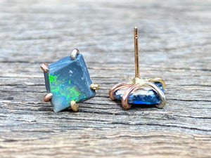 Australian Opal Gold Studs