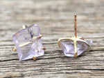 Load image into Gallery viewer, Rose de France Gold Studs
