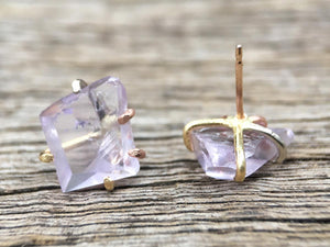 Rose de France Gold Studs