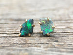 Load image into Gallery viewer, Australian Opal Gold Studs
