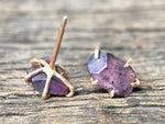 Load image into Gallery viewer, Sapphire Gold Studs
