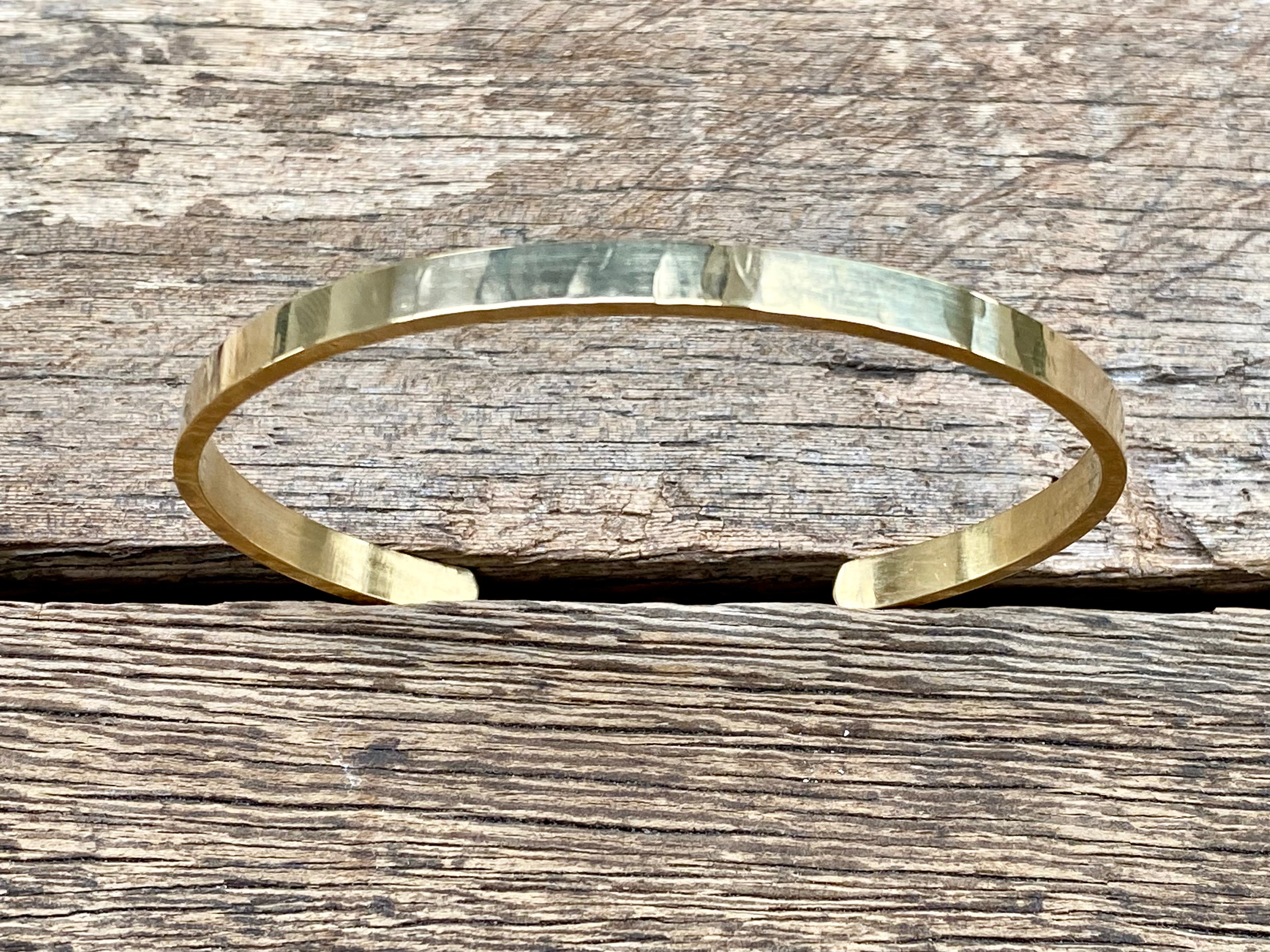 Hammered Brass Cuff