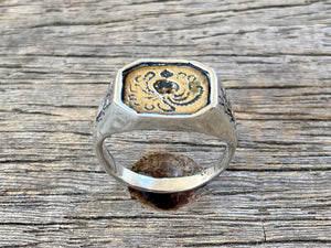 Kraken Intaglio Signet Ring