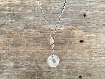 Double-Disc Pendant Necklace