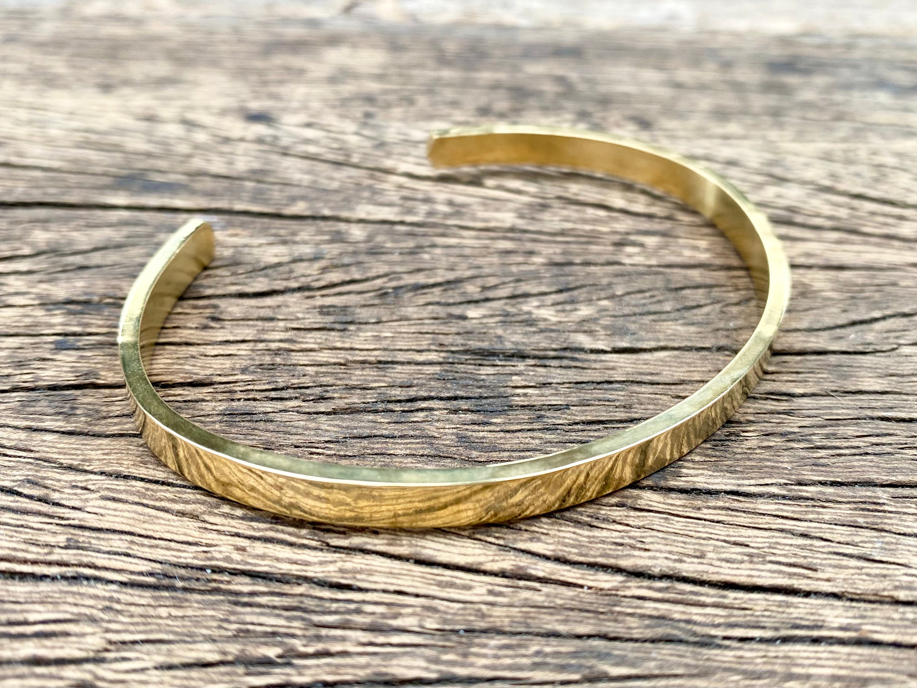 Hammered Brass Cuff
