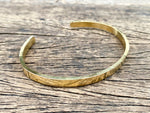 Load image into Gallery viewer, Hammered Brass Cuff

