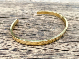 Hammered Brass Cuff